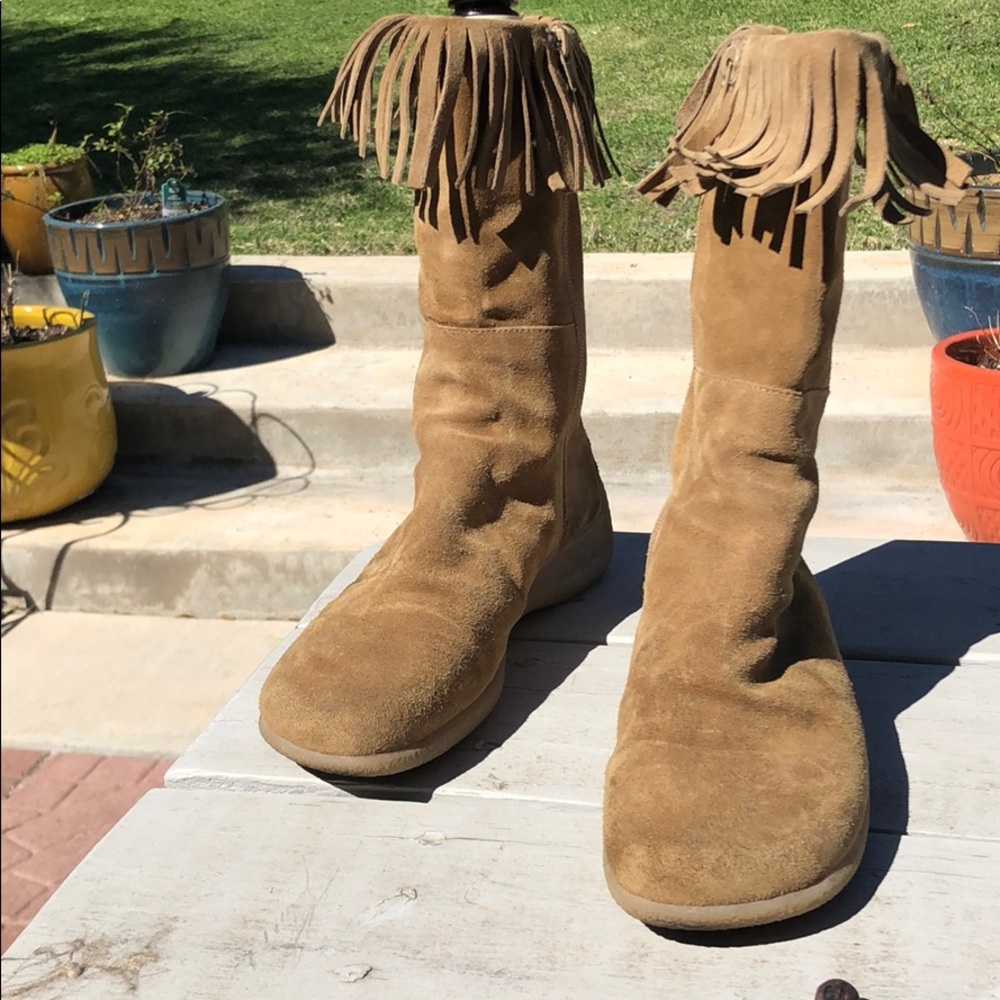 Boots, Aerosoles, , Suede, Sz 9B w w fringe